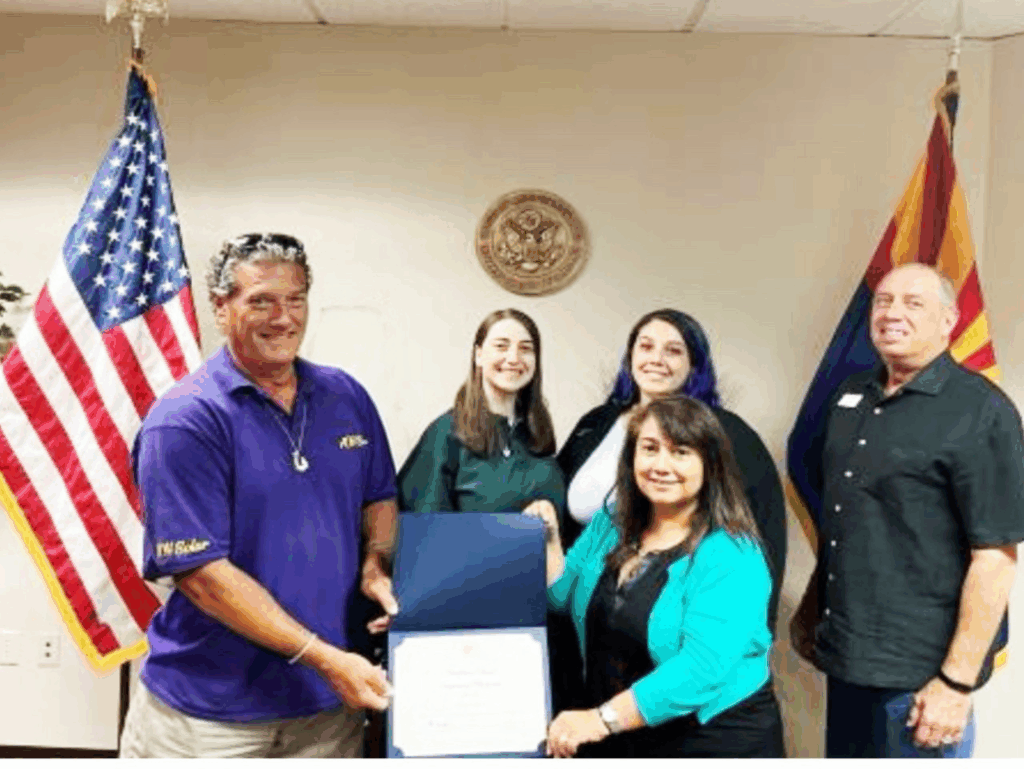 August Heiss Receiving An Award